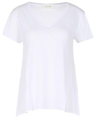 Jacksonville V-neck cotton and viscose T-shirt AMERICAN VINTAGE