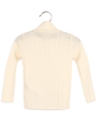 Interlocking G turtleneck baby jumper in cable knit GUCCI