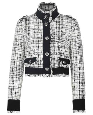 Raschel cropped suit jacket in tweed DOLCE & GABBANA