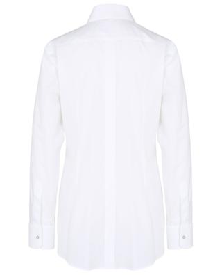 Slim fit poplin shirt with silver buttons DOLCE & GABBANA
