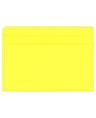 Porte-cartes en cuir grainé jaune Kier Icon Stripe BURBERRY