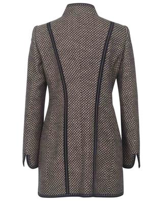 Long tweed blazer with stand-up collar MAISON COMMON