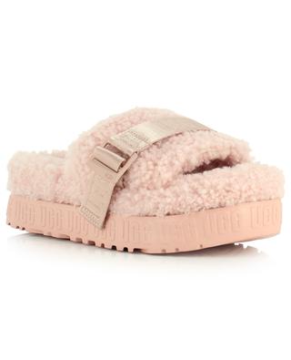Fluffita fluffy sheepskin platform slippers UGG