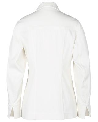 Denim cream-coloured jacket with buttons closure AKRIS PUNTO