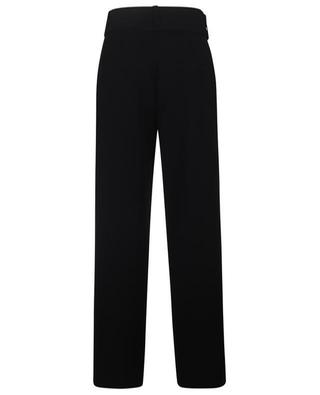 Belted crepe wide-leg trousers VINCE