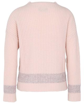 Lurex adorned rib knit cashmere jumper PRINCESS