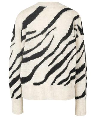 Genna aplaca, wool and linen blend zebra jumper ISABEL MARANT ETOILE