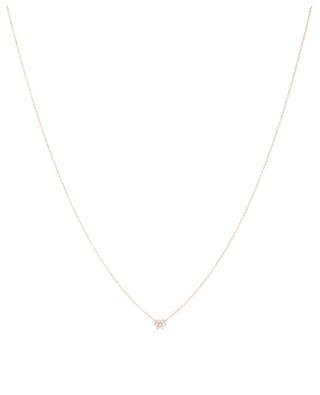 Mini Diamond Star pink gold necklace GINETTE NY
