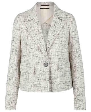 Short suit jacket in tweed effect cotton WINDSOR
