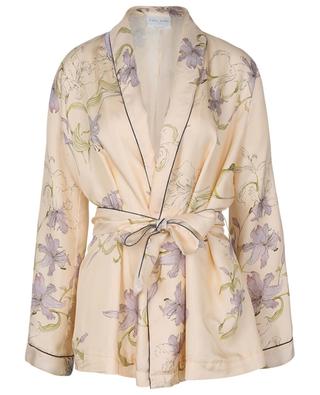 Gelsomina lightweight floral silk twill jacket FORTE FORTE