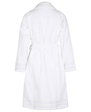 Short terry cotton bathrobe with embroideries LAURENCE TAVERNIER