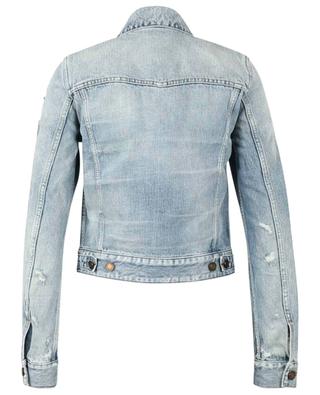 Rope Monogram Trash Denim distressed jeans jacket SAINT LAURENT PARIS