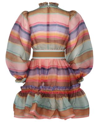 The Lovestruck Rainbow striped organza mini dress ZIMMERMANN