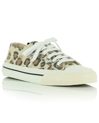 Midnight Low leopard printed fabric low-top lace-up sneakers AXEL ARIGATO