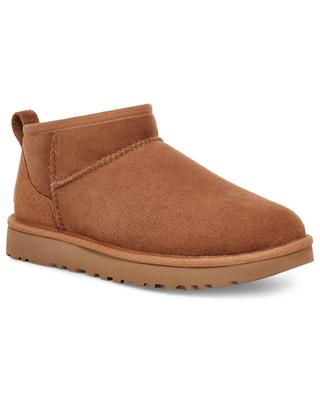 W Classic Ultra Mini shearling lined suede ankle boots UGG