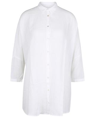 Short-sleeved oversize linen shirt 120% LINO
