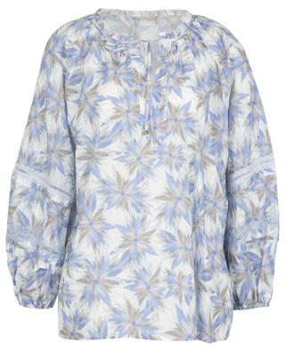 Floral printed blouse with puff sleeves HEMISPHERE