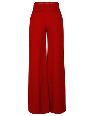 Flared double-face crepe high-rise trousers CHLOE