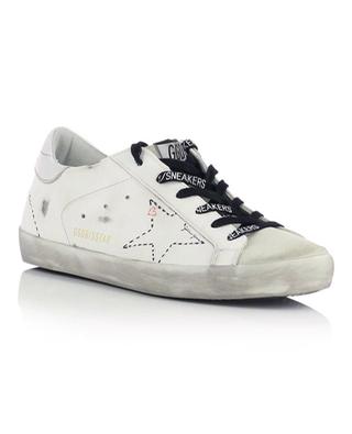 Super-Star drawing adorned leather sneakers GOLDEN GOOSE