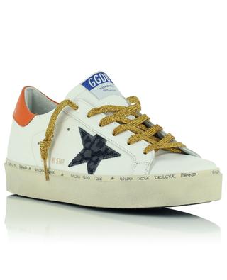 Hi Star leather platform sneakers with leopard star GOLDEN GOOSE