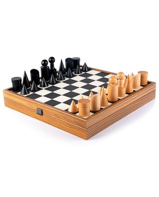 BAUHAUS STYLE wooden chess set MANOPOULOS