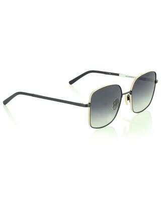 Eckige Sonnenbrille aus schwarzem und goldenem Metall The Glamorous VIU