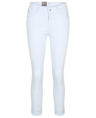 Parla Short slim fit jeans with openwork embroideries CAMBIO
