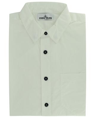 Compass embroidered short-sleeved poplin shirt STONE ISLAND