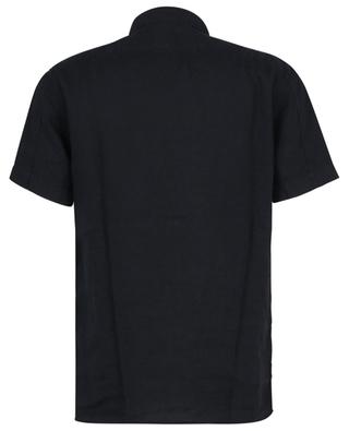 12701 Fissato Treatment short-sleeved linen shirt STONE ISLAND
