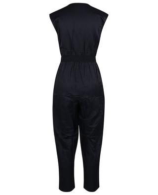 Sleeveless cotton and silk wrap jumpsuit PRINCESS