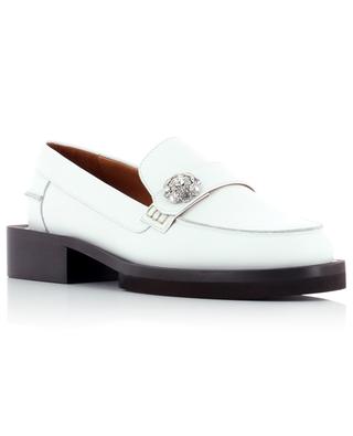 White leather moccasins with chunky sole GANNI