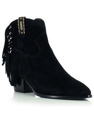 Hysteria 50 fringed suede western ankle boots ASH