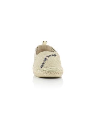 Kendra Bugs embroidered glittering canvas espadrilles CASTANER