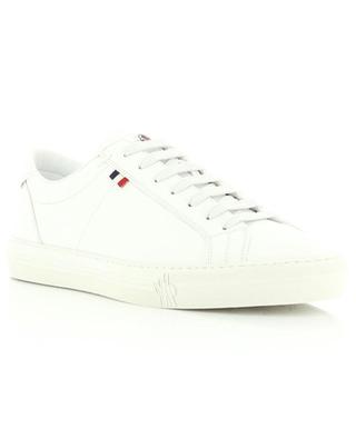 New Monaco low-top lace-up sneakers in white smooth leather MONCLER