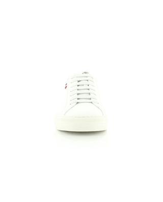 New Monaco low-top lace-up sneakers in white smooth leather MONCLER
