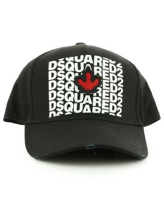 Multi Logo Maple Leaf gabardine baseball cap DSQUARED2