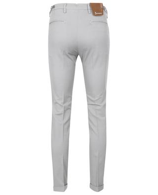 Slim-fit cotton and linen chino trousers B SETTECENTO