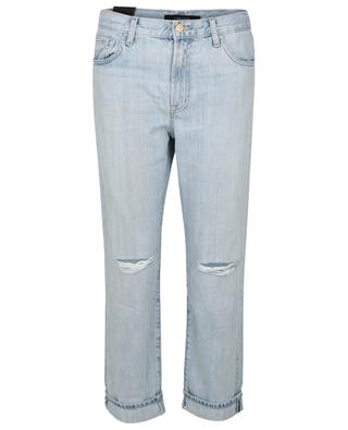 J Brand, Mid blue jeans with rips - Unique Designer Pieces
