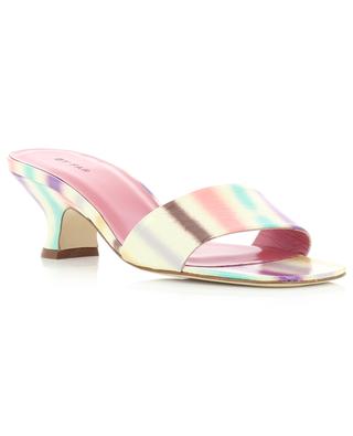 Freddy 50 airbrush effect multicolour leather heeled mules BY FAR