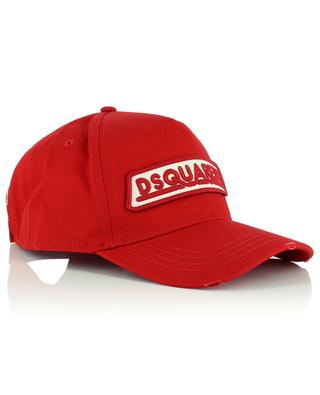 Logo patch distressed baseball cap DSQUARED2