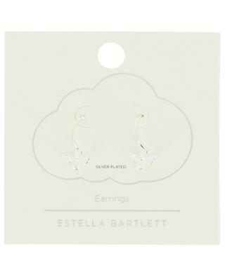 Silver-plated bee pendand hoop earrings ESTELLA BARTLETT