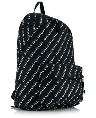 Wheel logo printed nylon backpack BALENCIAGA