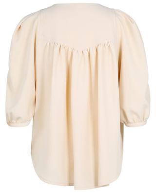 Crepe blouse with puff sleeves and bib SEE BY CHLOE