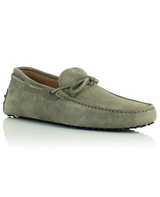 New Laccetto Gommini taupe suede loafers TOD'S