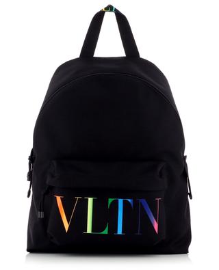 Bedruckter Rucksack aus Nylon VLTN Times Rainbow VALENTINO
