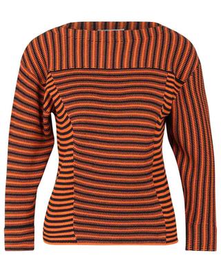 Fitted striped fine knit jumper CHLOE