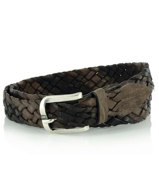 Bufalo braided leather belt ANDREA D'AMICO