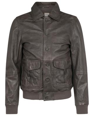 Colpert vintage effect leather jacket ANDREA D'AMICO