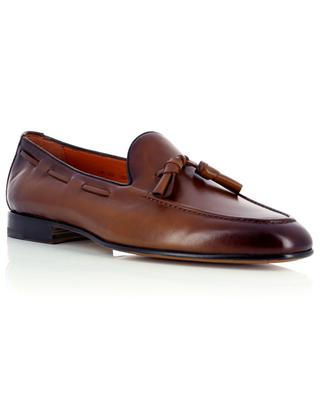 Tassel loafers in smooth polished leather SANTONI