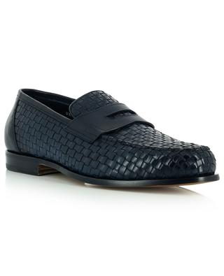 Woven leather loafers SANTONI